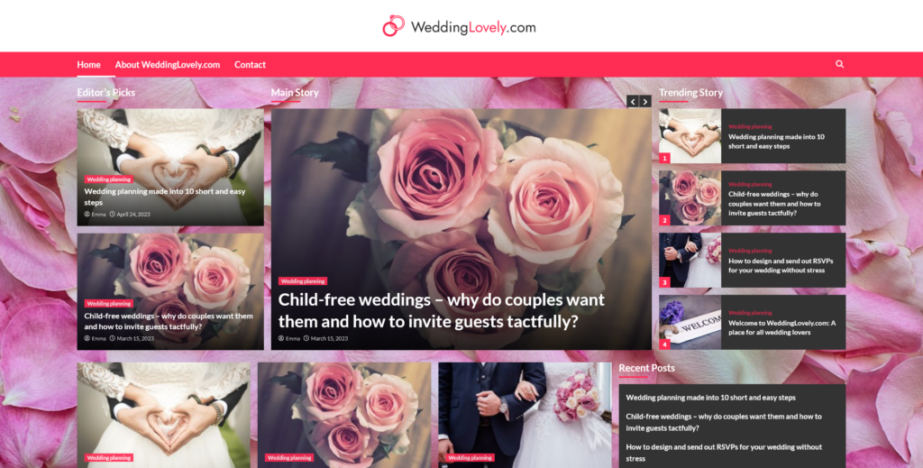 Top 10 Wedding Websites 2023
weddinglovely.com