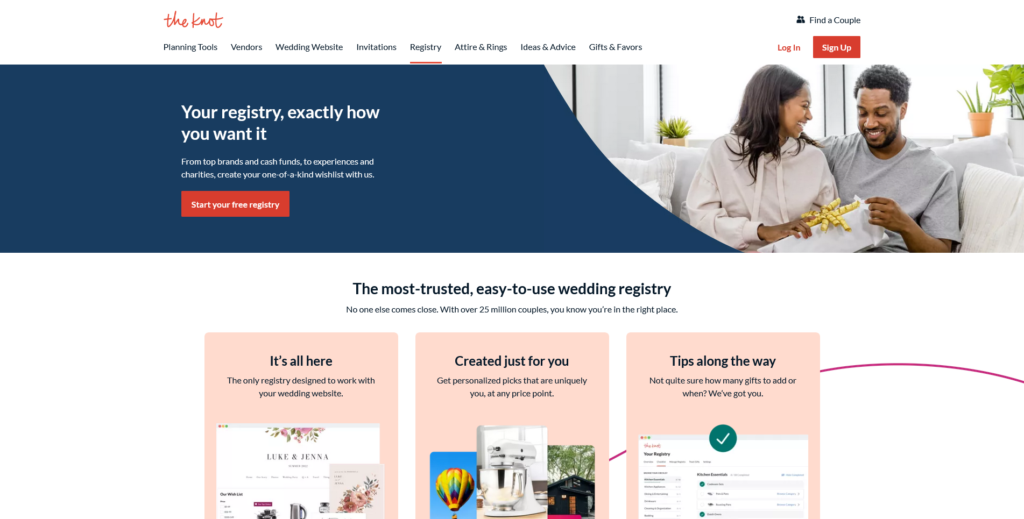 Top Wedding Registries
The knot registry